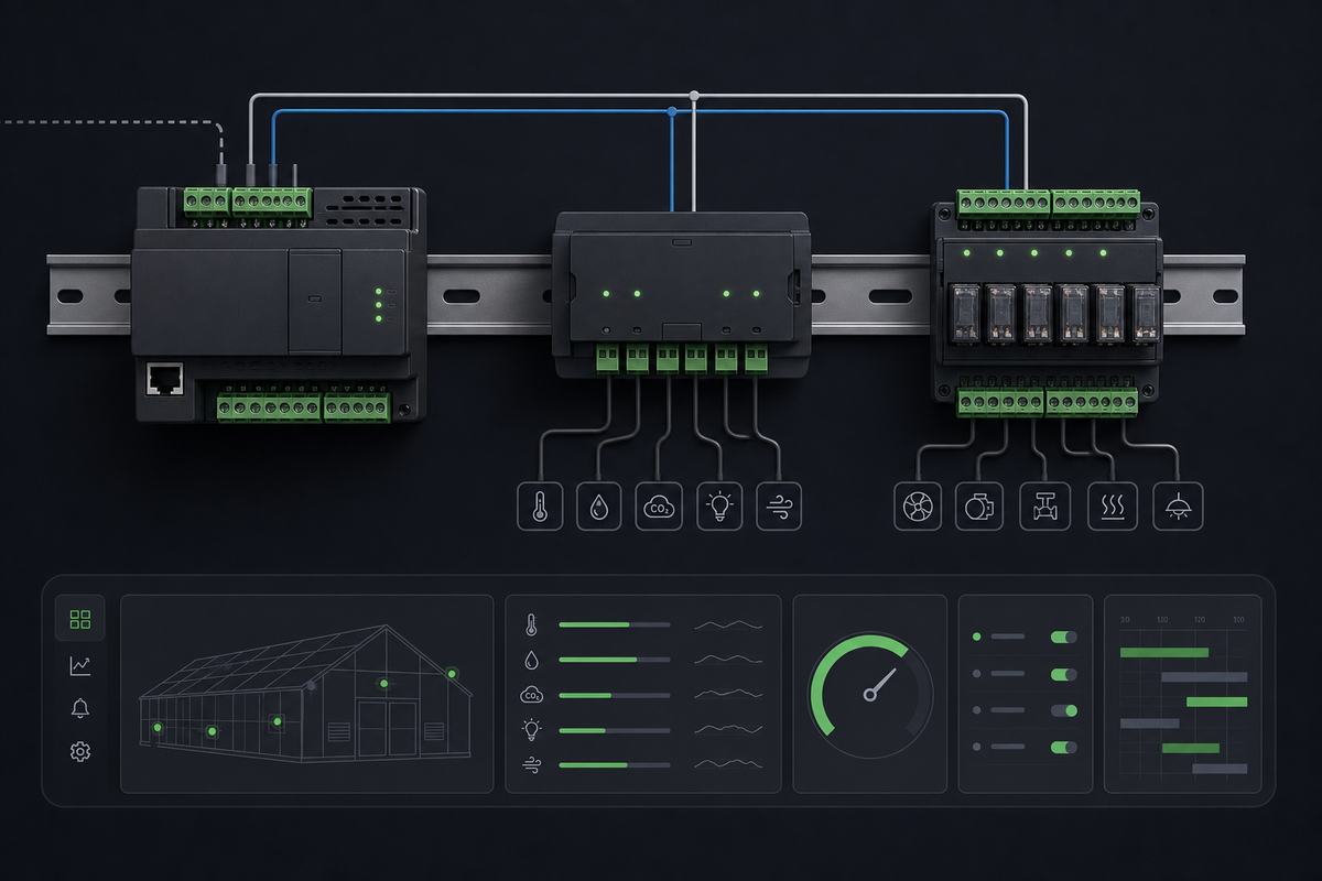 Modbus RS485 Automatisierung — Relais, Sensor-Hub und Industrie-I/O